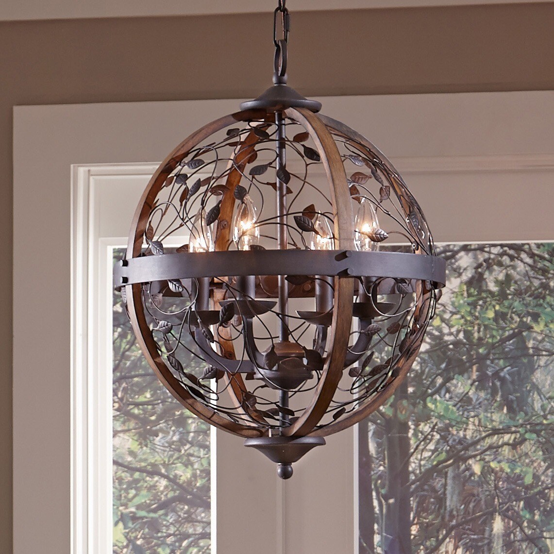 Quoizel Chamber 4-light Darkest Bronze Cage Chandelier (4-light) - Chandeliers For Bedrooms by Overstock.com