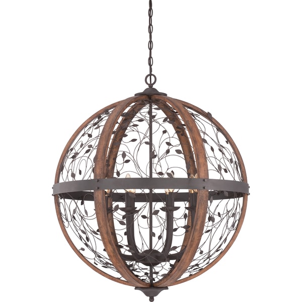 Shop Chamber 8light Darkest Bronze Cage Chandelier Free Shipping Today Overstock 10041633