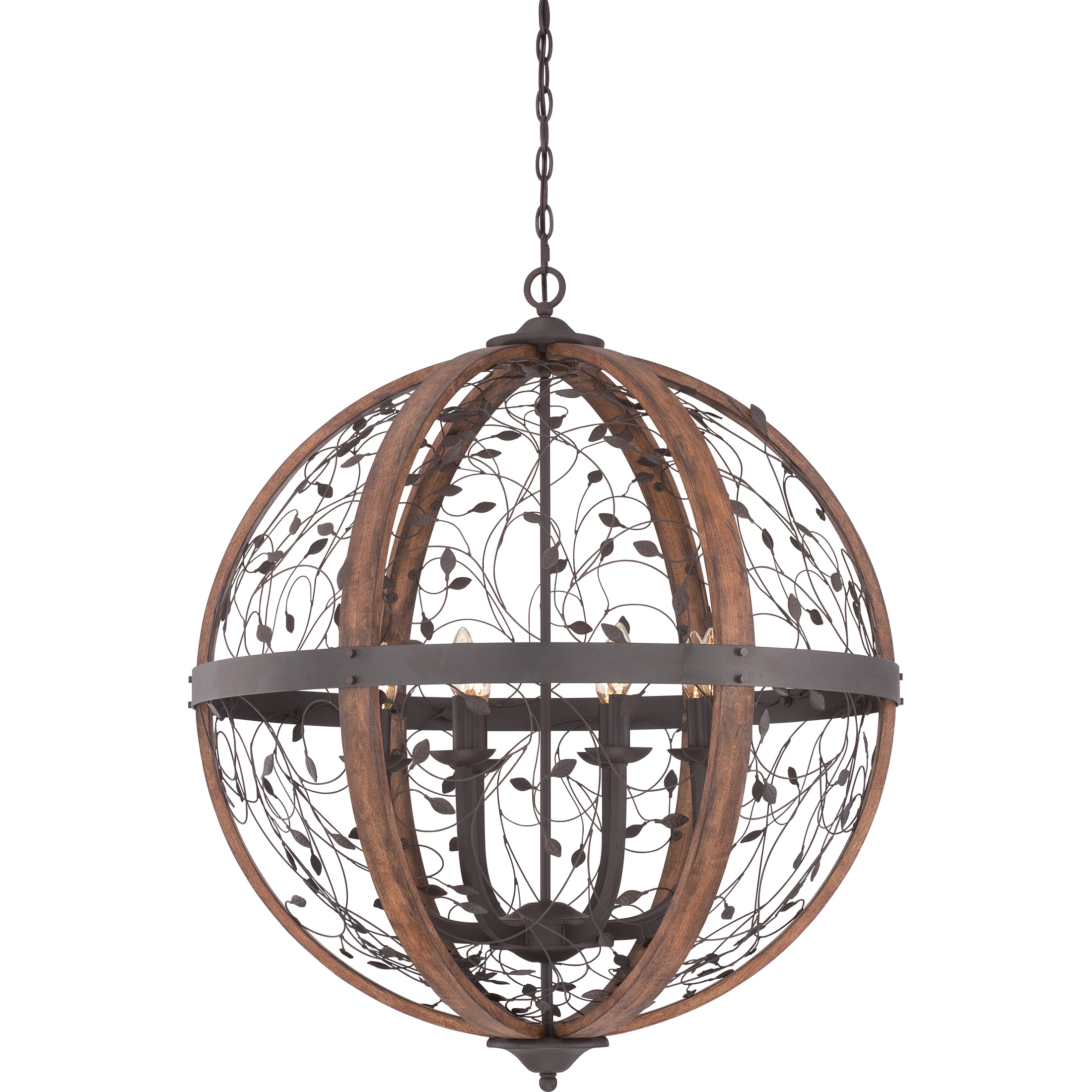 Chamber 8-light Darkest Bronze Cage Chandelier (8-light) - Chandeliers For Bedrooms by Overstock.com