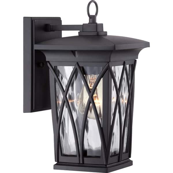 slide 1 of 1, Quoizel Grover Mystic Black Small Wall Lantern