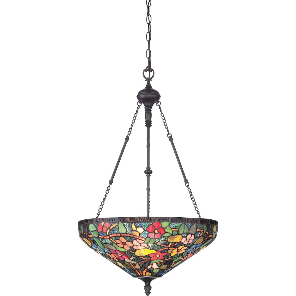 Quoizel Tiffany-style - Palazzo 4 Light Imperial Bronze Pendant