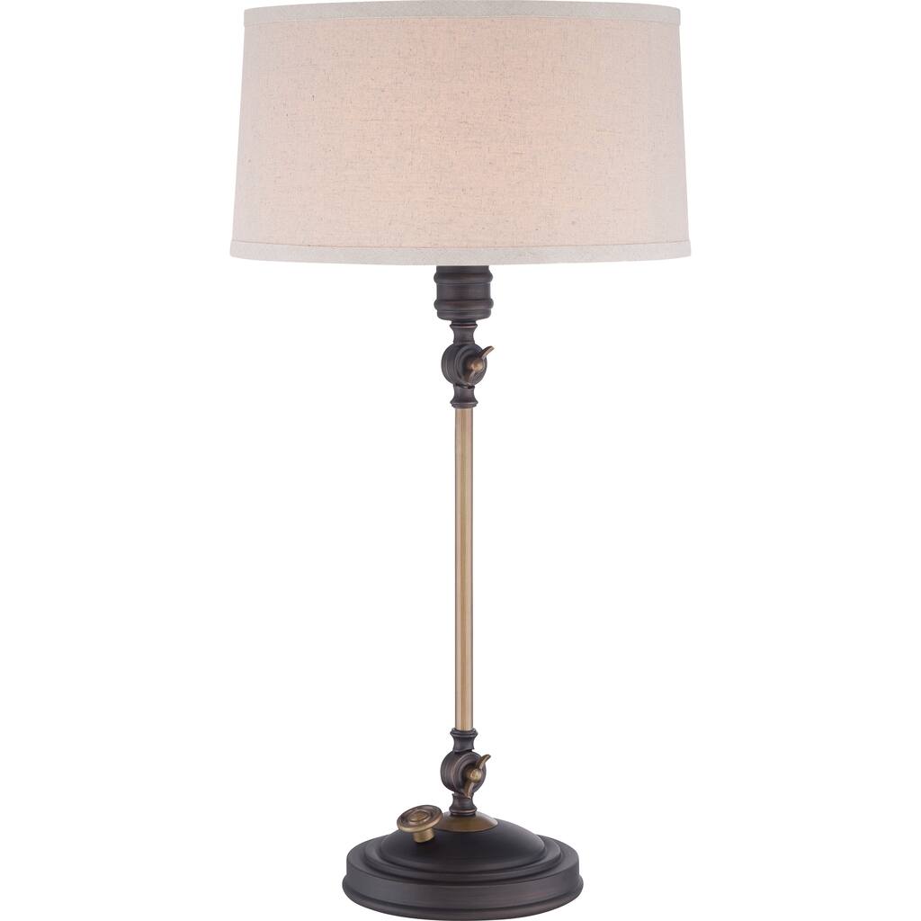 Quoizel Portable Lamp Lyndhurst Oil Rubbed Bronze Finish Table Lamp