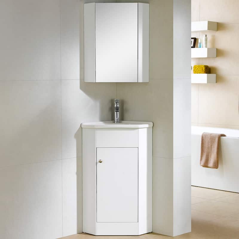 Fine Fixtures Englewood 22-inch Vanity with Vitreous China Sink Top - White