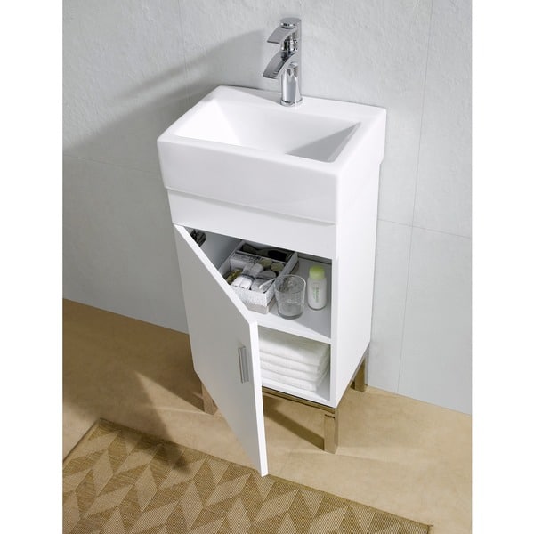 Fine Fixtures Fashion 17 Inch Vanity With Vitreous Fine Fixtures Fashion 17 Inch Vanity With Vitreous