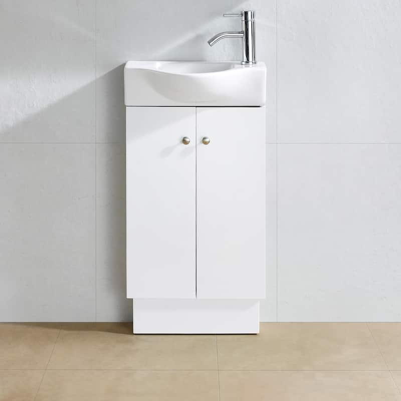 Fine Fixtures Glenwood 18-inch Vanity with Vitreous China Sink Top