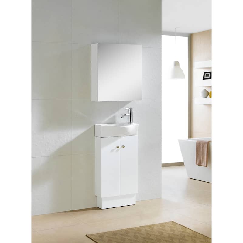 Fine Fixtures Glenwood 18-inch Vanity with Vitreous China Sink Top