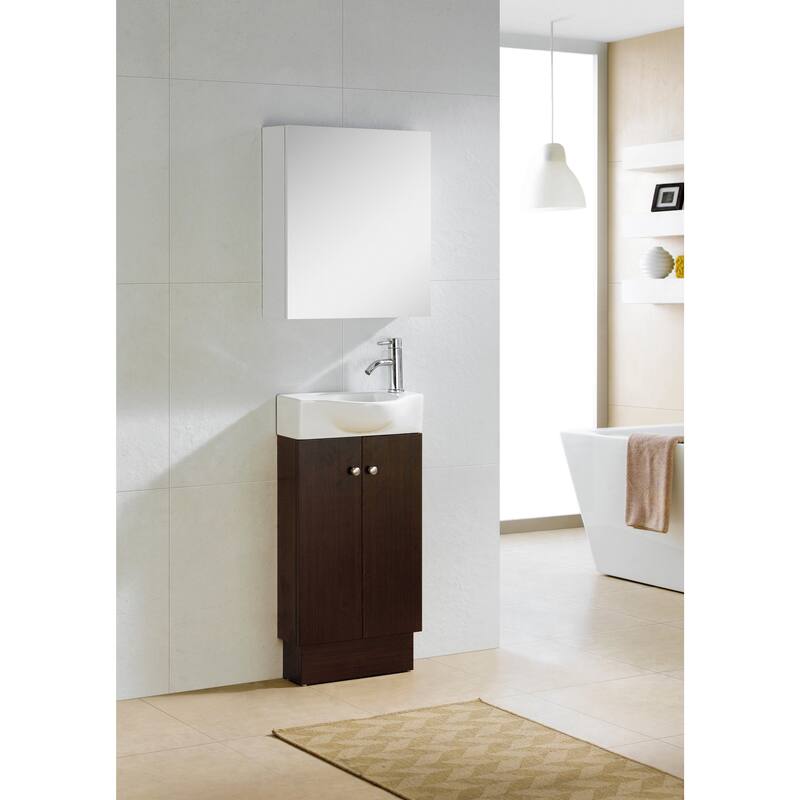 Fine Fixtures Glenwood 18-inch Vanity with Vitreous China Sink Top