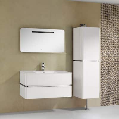 Fine Fixtures 'Sundance' 40-inch High Gloss Vanity with Vitreous China Sink Top