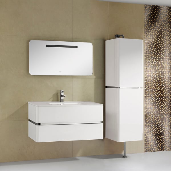 Fine Fixtures 'Sundance' 40-inch High Gloss Vanity with Vitreous China Sink Top