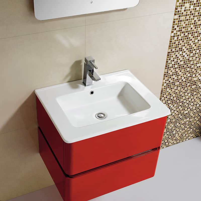 Fine Fixtures 'Sundance' 24-inch High Gloss Vanity with Vitreous China Sink Top