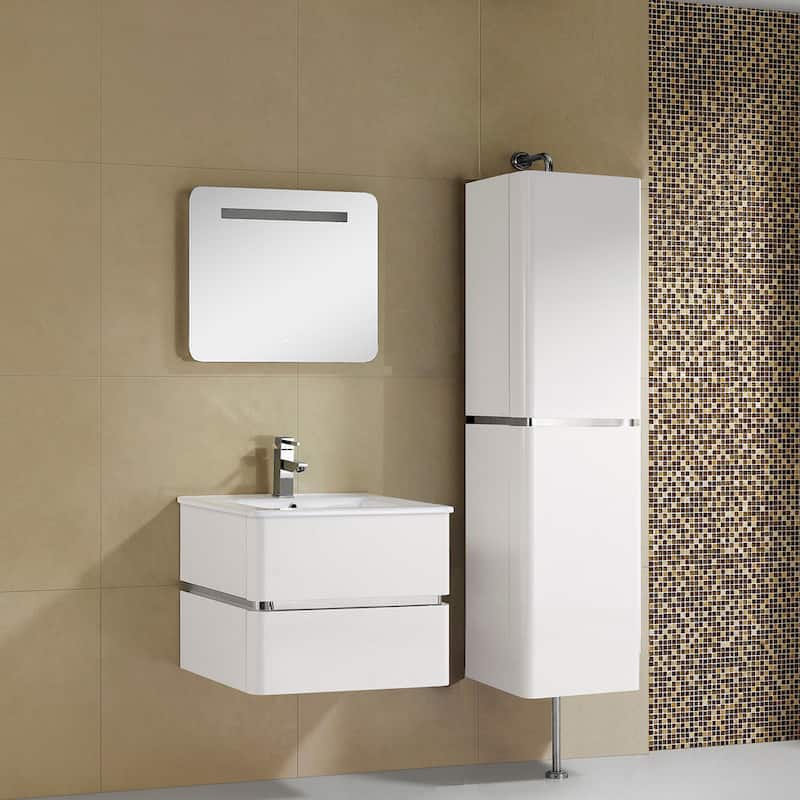 Fine Fixtures 'Sundance' 24-inch High Gloss Vanity with Vitreous China Sink Top