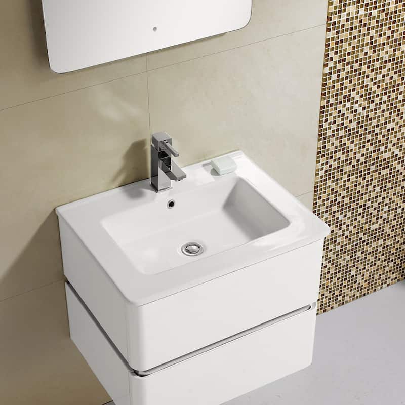 Fine Fixtures 'Sundance' 24-inch High Gloss Vanity with Vitreous China Sink Top