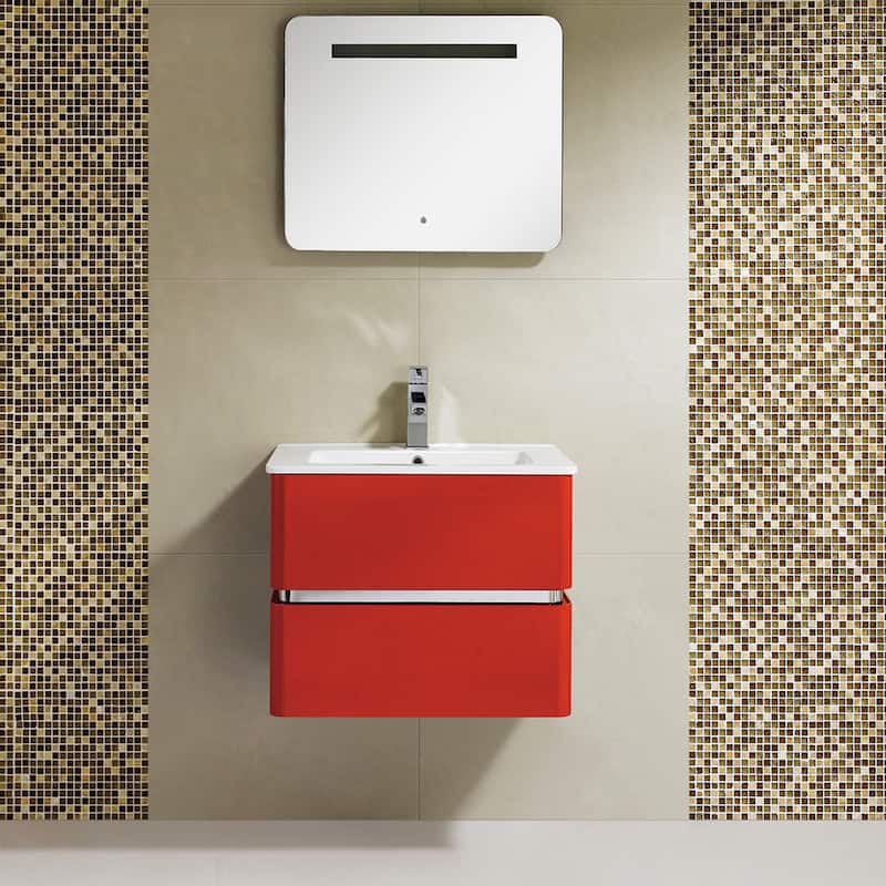 Fine Fixtures 'Sundance' 24-inch High Gloss Vanity with Vitreous China Sink Top