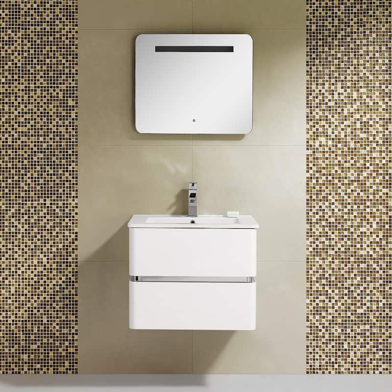 Fine Fixtures 'Sundance' 24-inch High Gloss Vanity with Vitreous China Sink Top