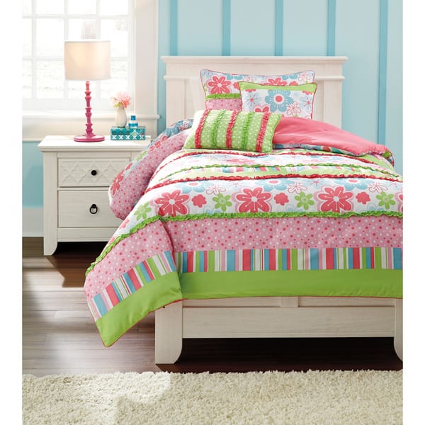 Signature Designs by Ashley Kiwi Multicolor Floral 6-piece Comforter ...
