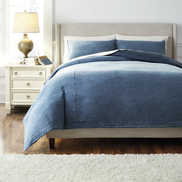 Signature Design by Ashley Denim 3-piece Duvet Cover Set - Free ...