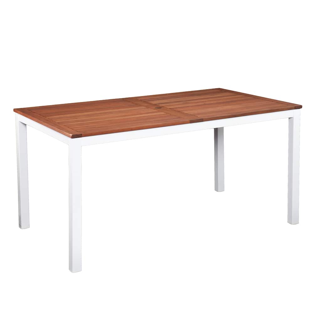 SEI Furniture Encore Outdoor Rectangular Table - Soft White