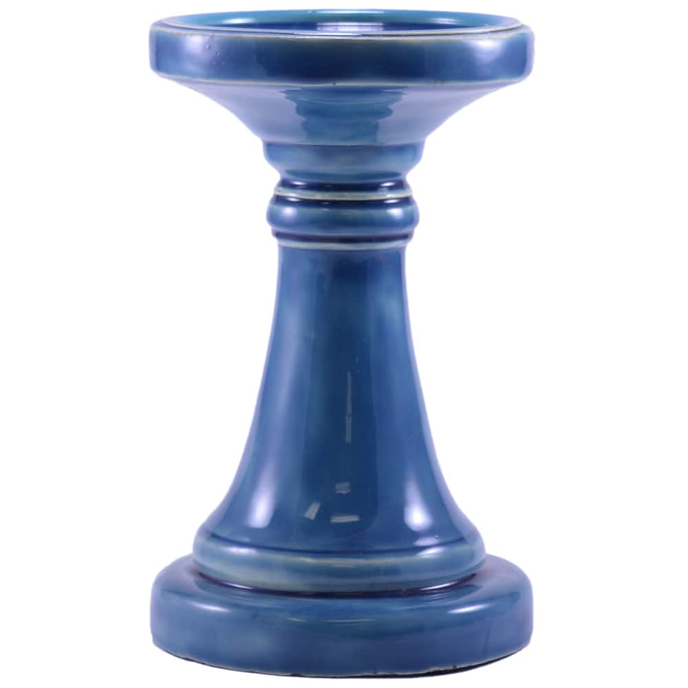 Handmade Medium Ceramic Candle Pillar (India)