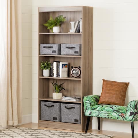 Bookshelves Bookcases Online At Our Best Living South S Furniture Wood 5 Shelf Bookcase