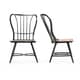 preview thumbnail 2 of 3, Carbon Loft Rudolph Industrial Metal and Wood Dining Chairs (Set of 2)
