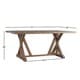 preview thumbnail 10 of 16, Benchwright Rustic Pine Trestle Accent Dining Table by iNSPIRE Q Artisan