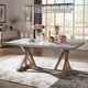 preview thumbnail 4 of 17, Benchwright Rustic Pine Trestle Accent Dining Table by iNSPIRE Q Artisan