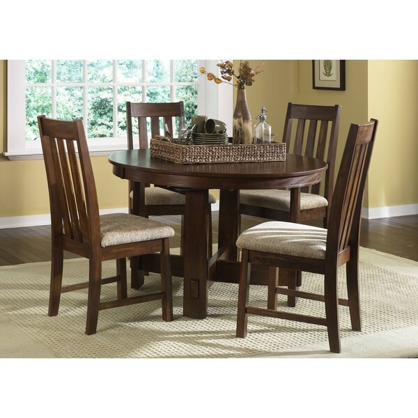 Shop Mission Dark Oak 5piece Set On Sale Free Shipping