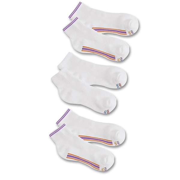 Hanes womens ankle athletic socks with arch support 3 pack