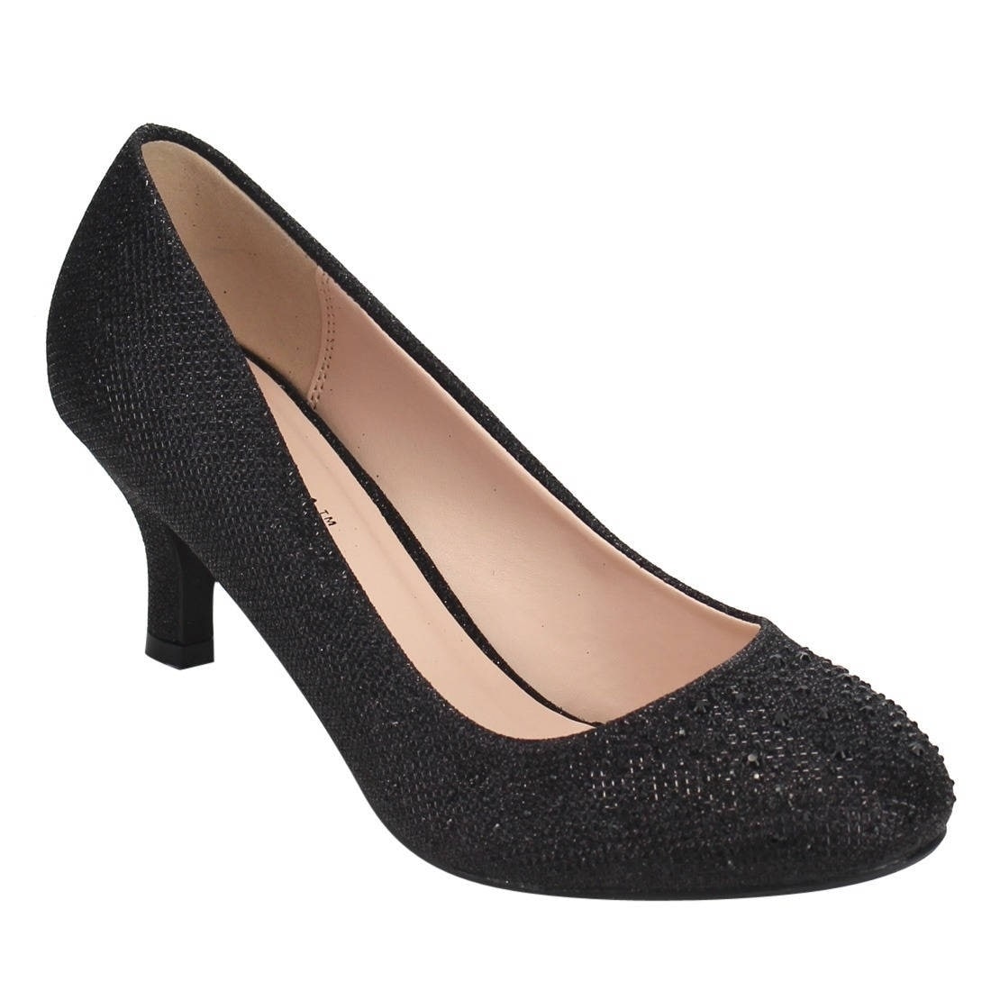 glitter slip on pumps