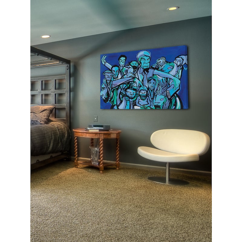 Marmont Hill 'The Herd' Canvas Art - Multi-Color