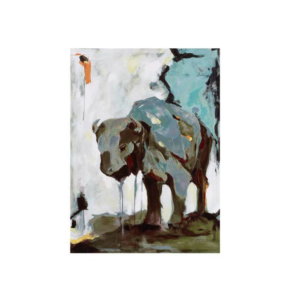 Shop Madison Park Brooke Tangney Watercolor Buffalo Printed Canvas With Gel Coat Overstock 10046268