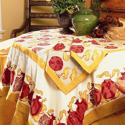 Couleur Nature Pomegranate Square Tablecloth