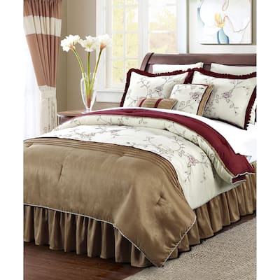 Serenta Terrace Embroidered 12-piece Comforter Set