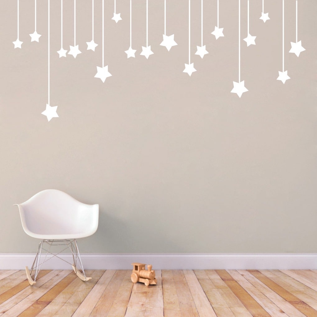 Shop Hanging Stars 56 X 22 5 Inch Large Vinyl Wall Decal On