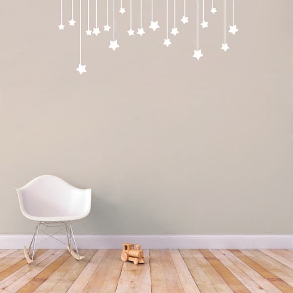 Shop Hanging Stars 32 X 13 Inch Small Vinyl Wall Decal Free