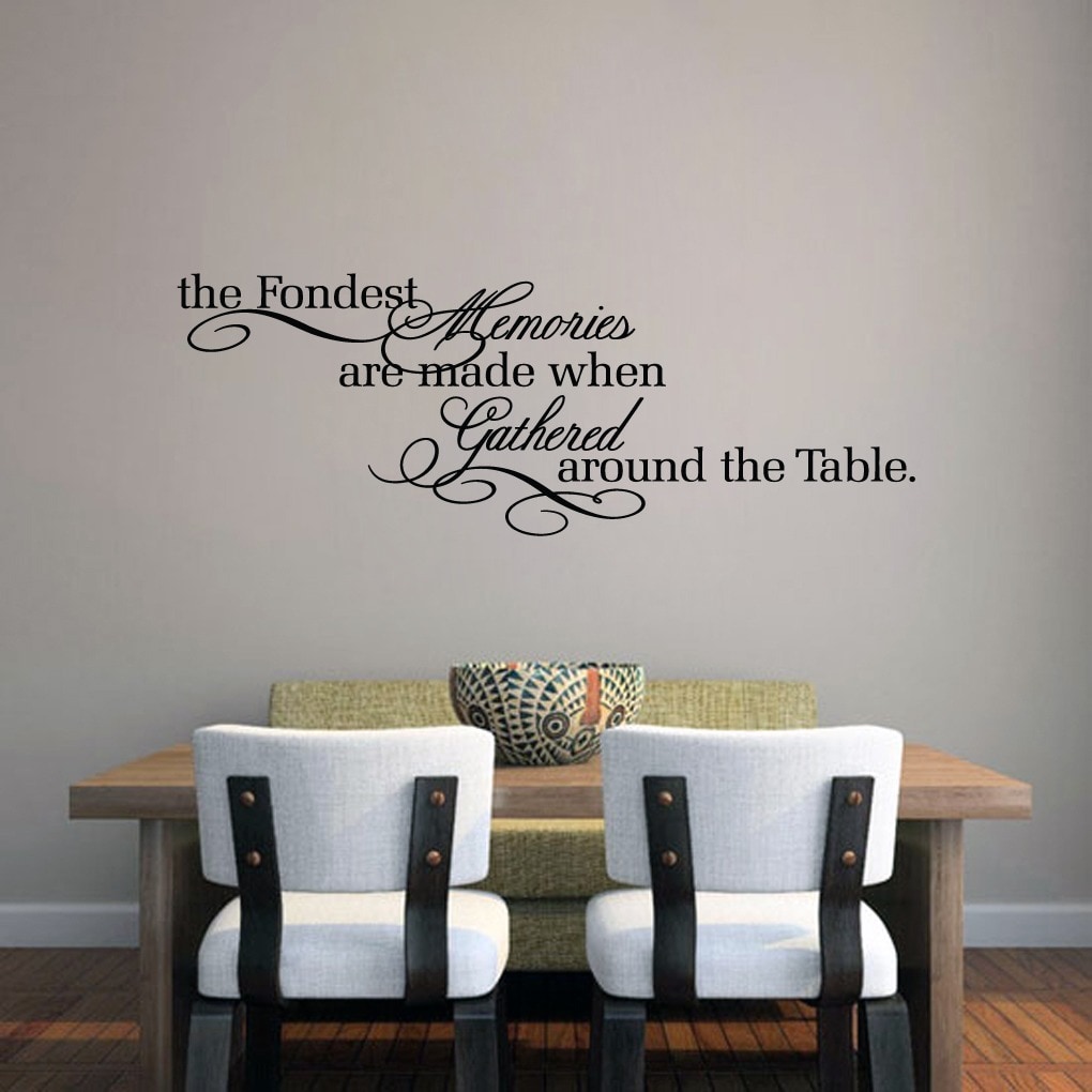 The Fondest Memories Decal Gathered Around The Table Decal Kitchen Wall