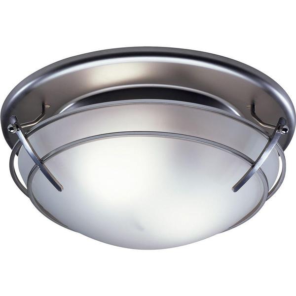 Shop Broan Decorative Satin Nickel with Frosted Glass ...