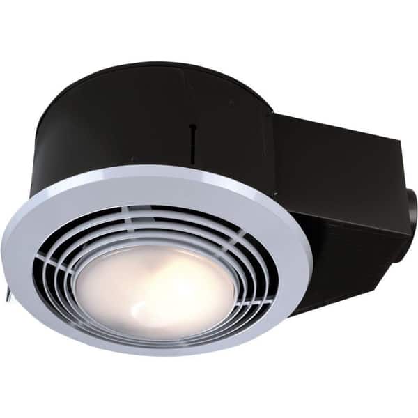 Broan Nutone 100 Cfm Ceiling Exhaust Fan With Light And Heater Qt9093wh