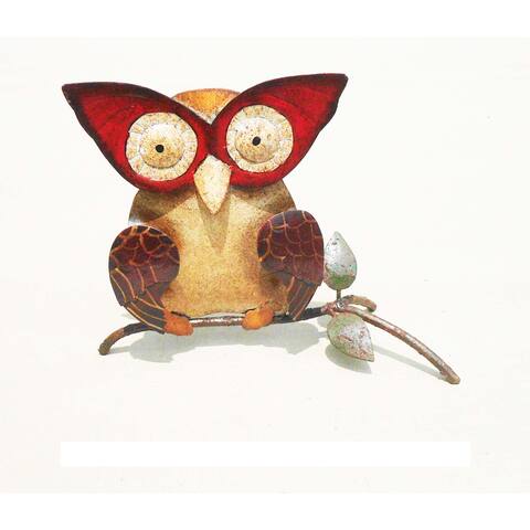 D-Art Collection Iron Owl Decor - Small