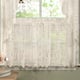 Luxurious Old World Style Lace Kitchen Curtains- Tiers OR Valance in Cream - 24-inch Tier, cream