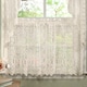 preview thumbnail 3 of 2, Luxurious Old World Style Lace Kitchen Curtains- Tiers OR Valance in Cream 36-inch Tier, cream