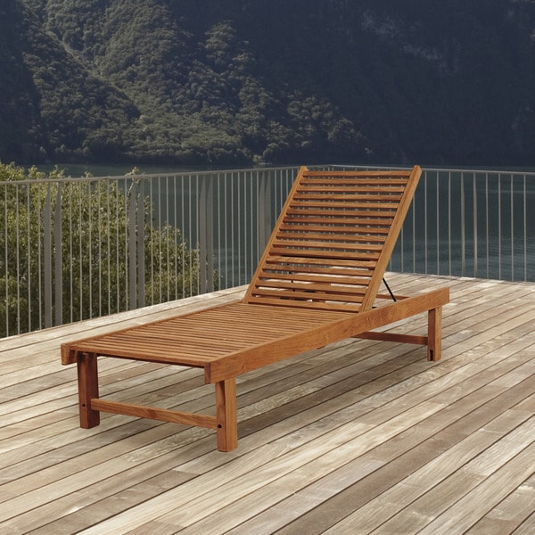 ia Teak San Francisco Patio Lounger   Shopping   Great