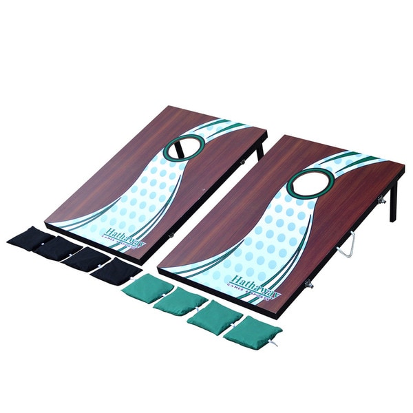 Hathaway Cornhole Bean Bag Toss Game Set