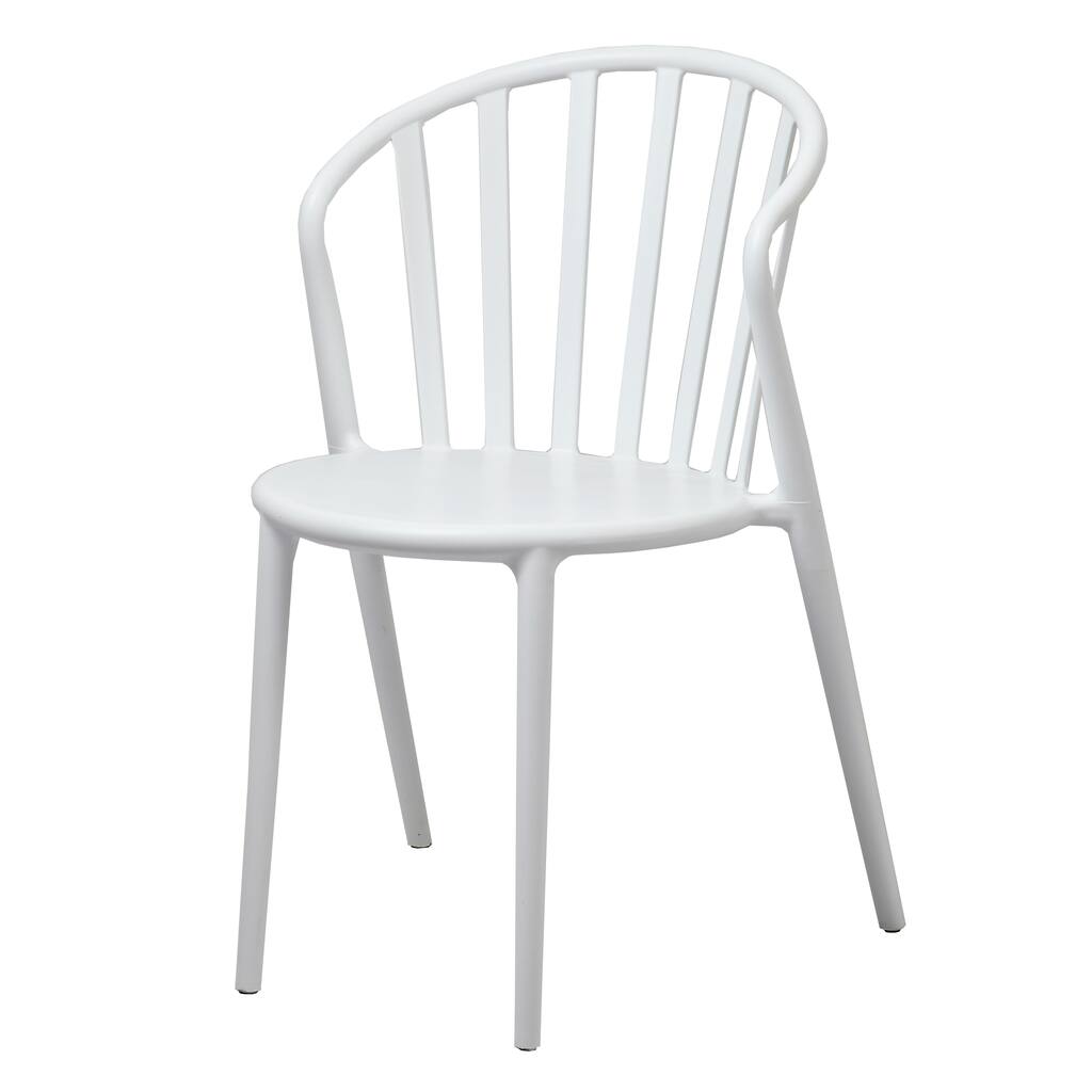 Stan White Stackable Accent Chair (Set of 2)