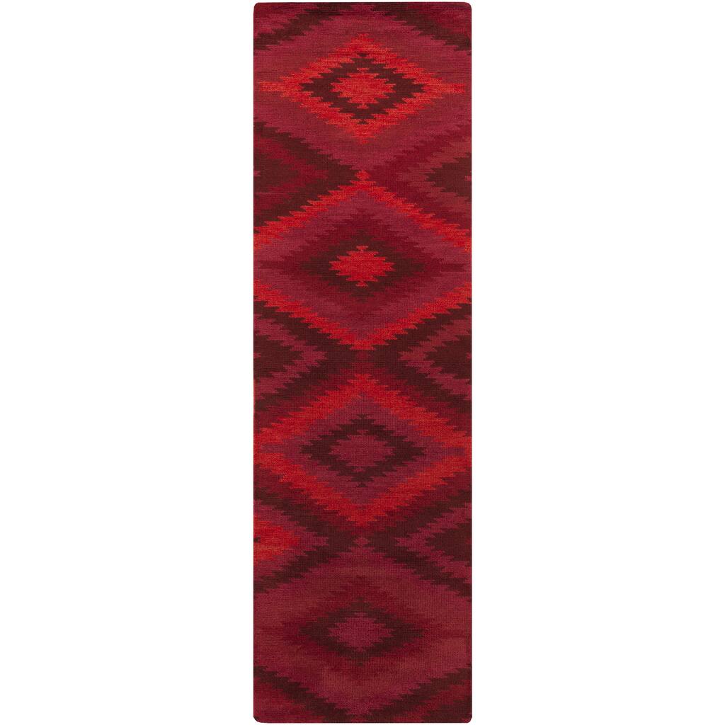 Hand-Knotted Aaliyah Geometric Wool Area Rug