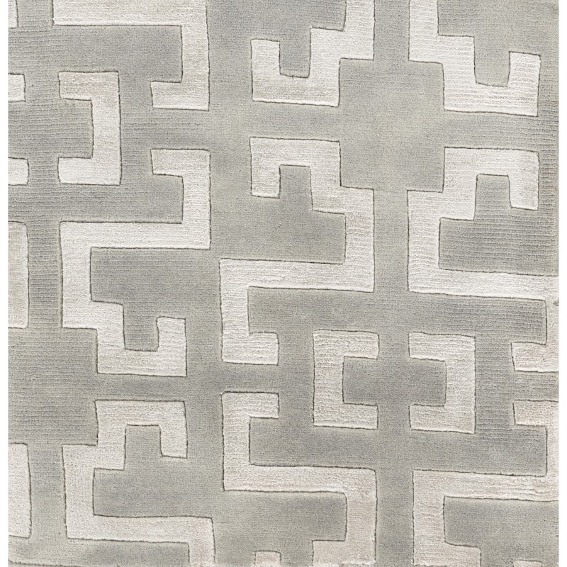 Hand-Knotted Angeline Geometric Indoor Area Rug
