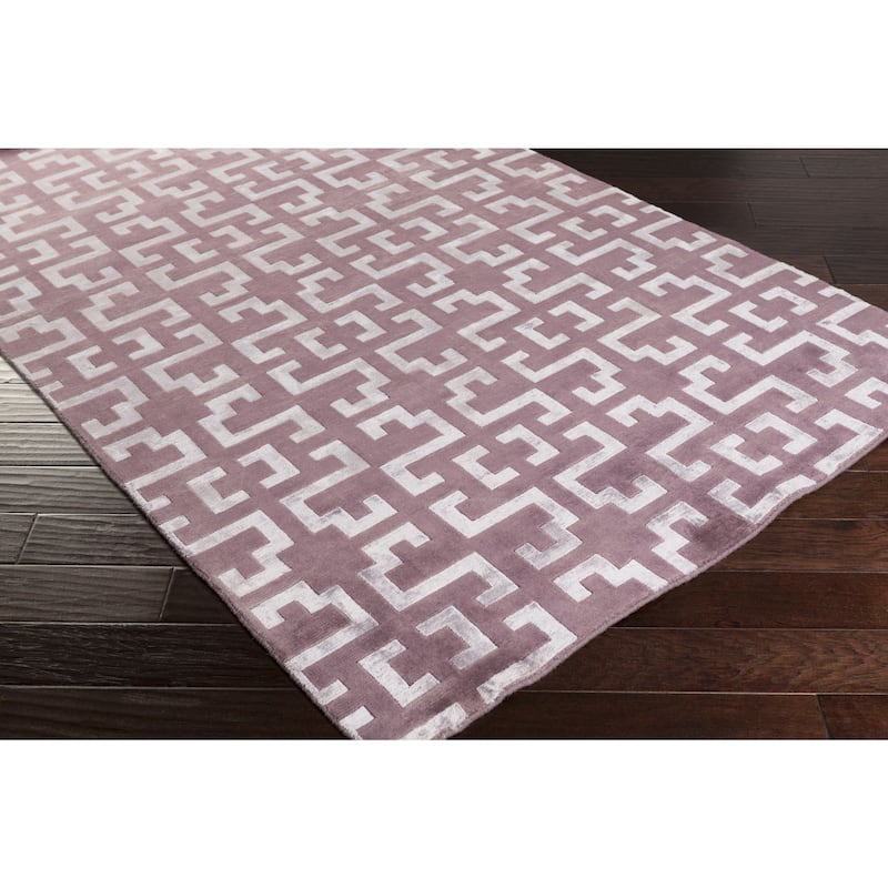 Hand-Knotted Angeline Geometric Indoor Area Rug