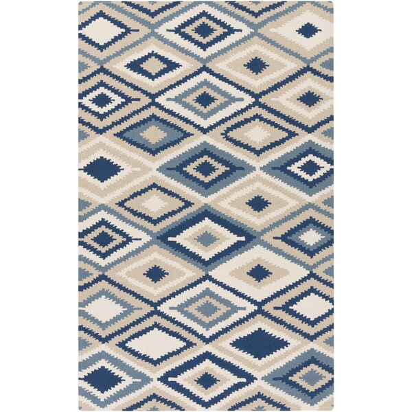Hand-Hooked Bill Kilim Area Rug