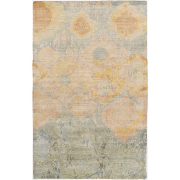 Hand Knotted Anna Abstract Wool Area Rug On Sale Overstock 10052484 8 X 11 Magenta