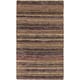 preview thumbnail 1 of 13, Hand-Woven Jeff Stripe Jute Area Rug - 2' x 3'